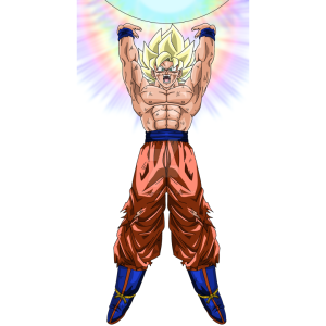 The Spirit Bomb and Super Saiyan Transformation